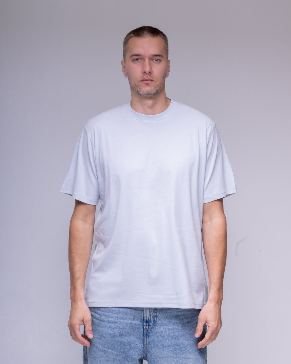 Classic Ribbed Cotton T-Shirt – Off-White