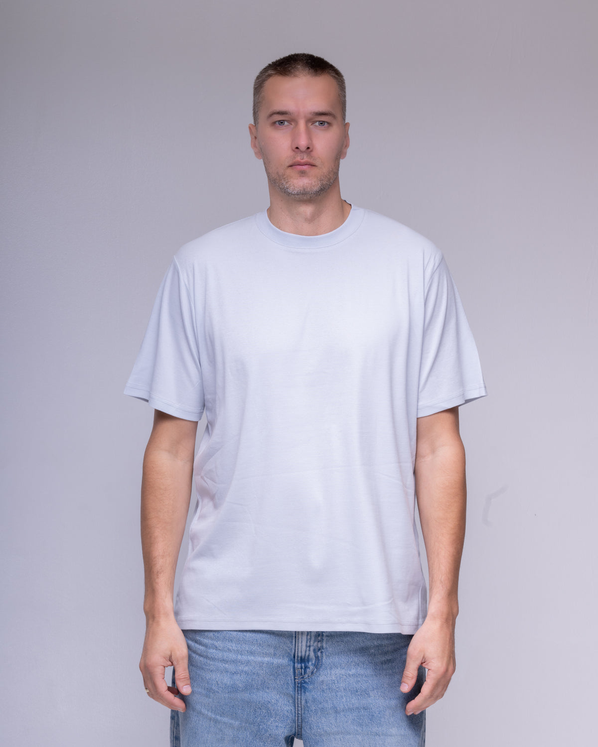 Classic Ribbed Cotton T-Shirt – Off-White