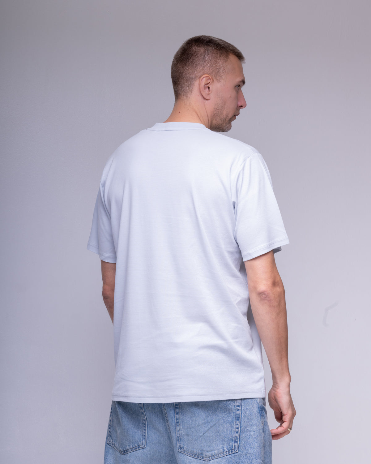 Classic Ribbed Cotton T-Shirt – Off-White