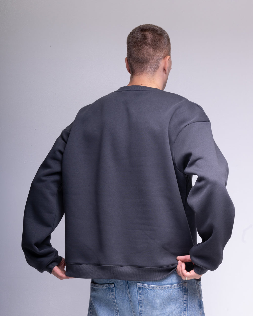 BeGrandfather oversized charcoal sweatshirt – view 5