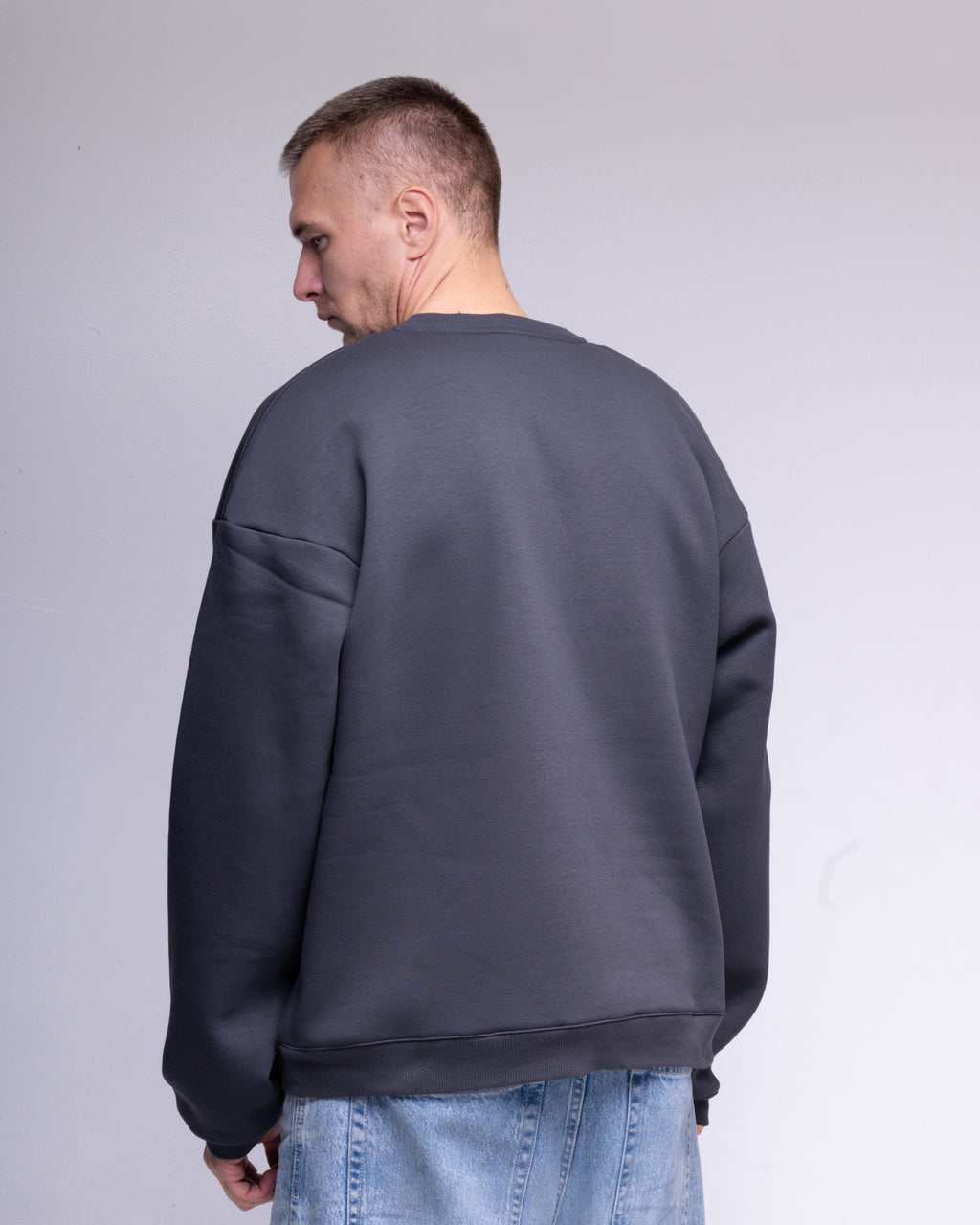 BeGrandfather oversized charcoal sweatshirt – view 6