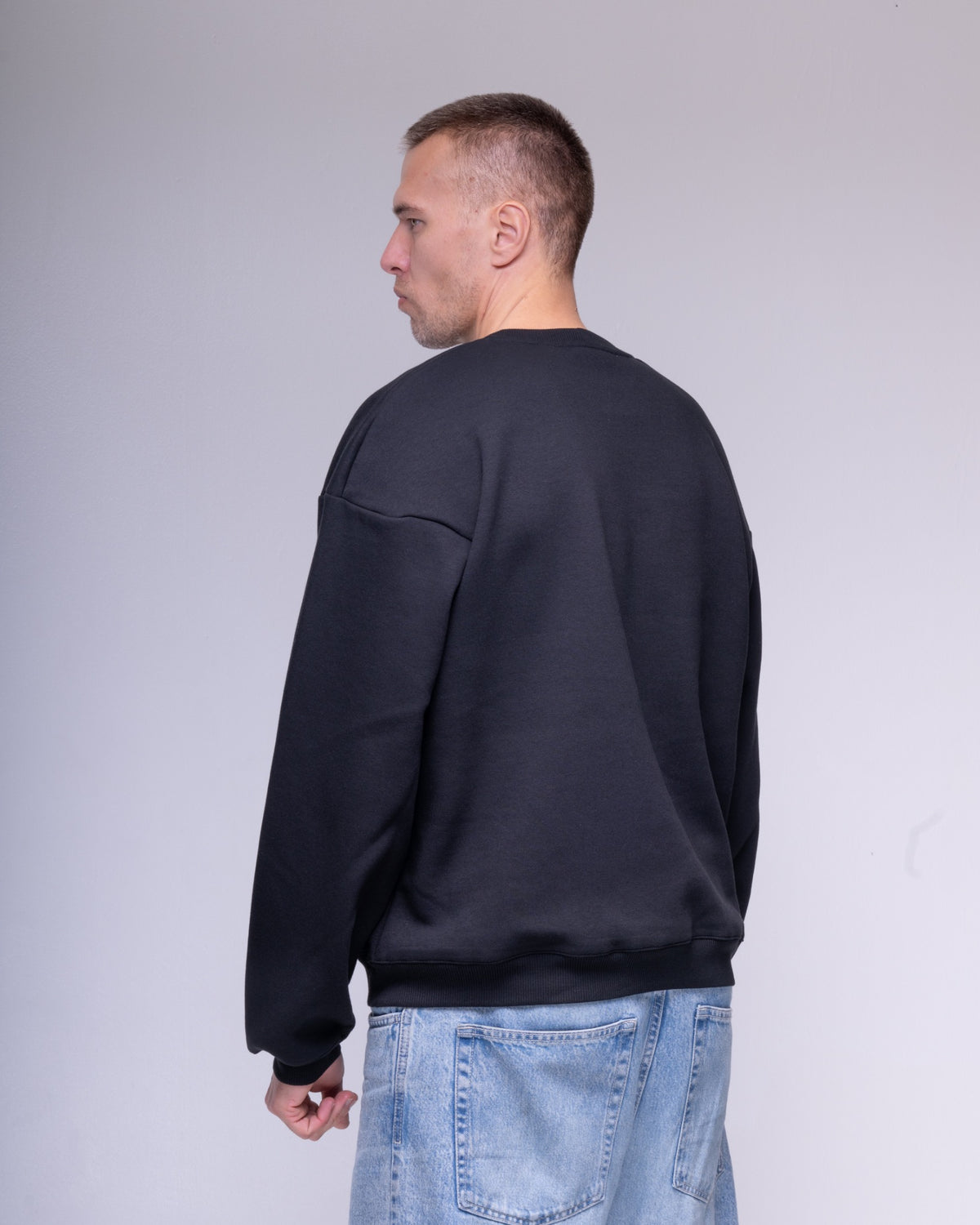 BeGrandfather oversized black sweatshirt – view 2