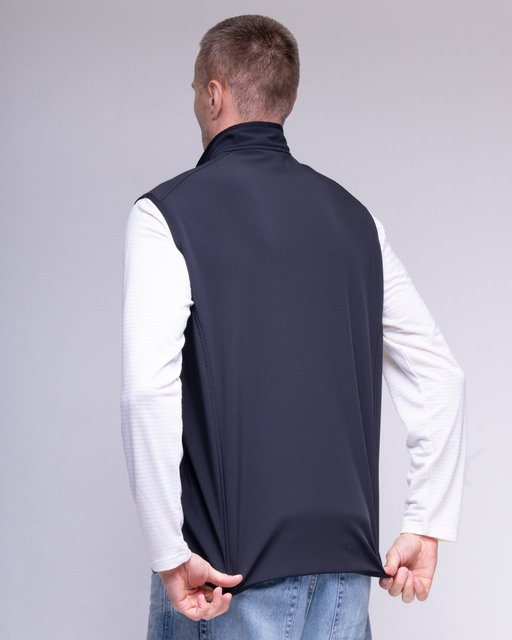 Black BeGrandfather softshell vest – view 5