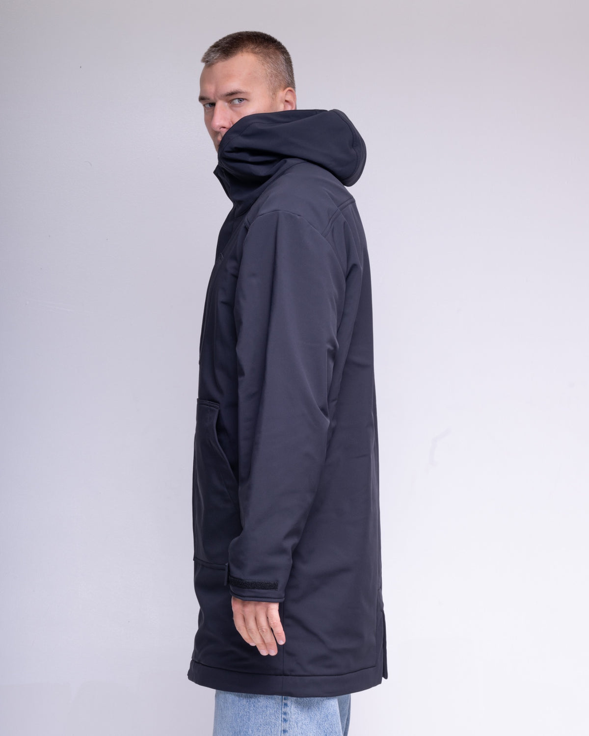 BeGrandfather fishtail merino softshell coat – view 4