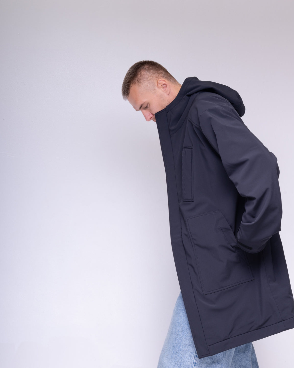 BeGrandfather fishtail merino softshell coat – view 10