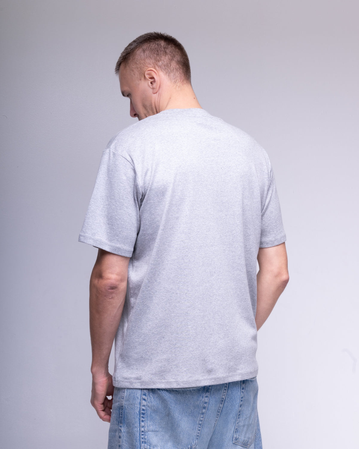 BeGrandfather grey melange stretch T-shirt – view 4