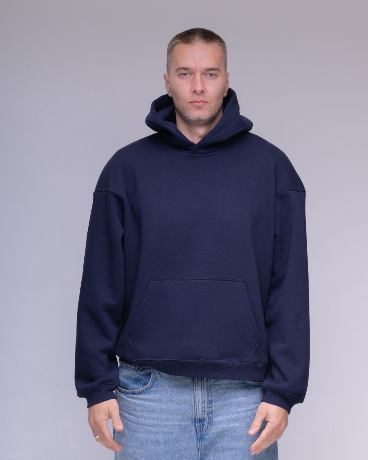 Navy oversized hoodie – photo 1