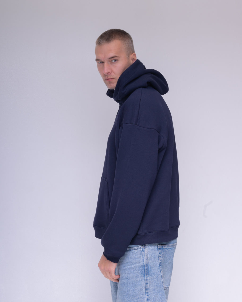 Navy oversized hoodie – photo 5