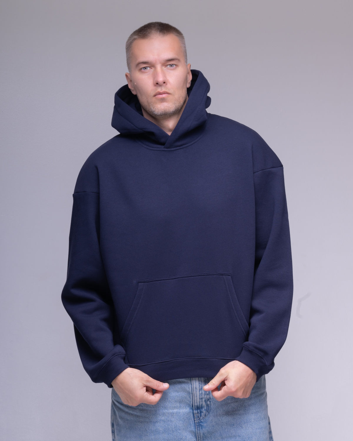 Navy oversized hoodie – photo 7