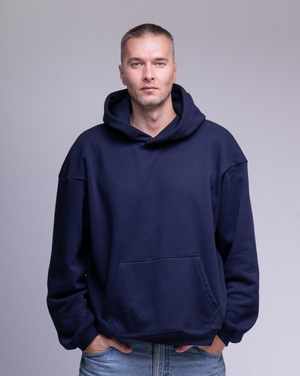 Navy oversized hoodie – photo 8