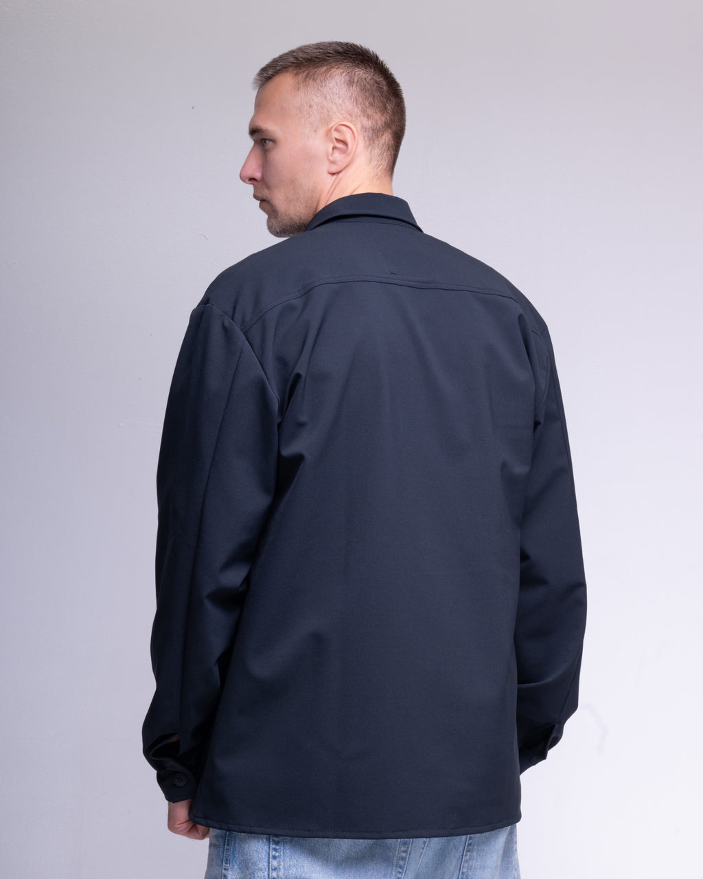 BeGrandfather Schoeller Naturetec navy overshirt – product photo 4