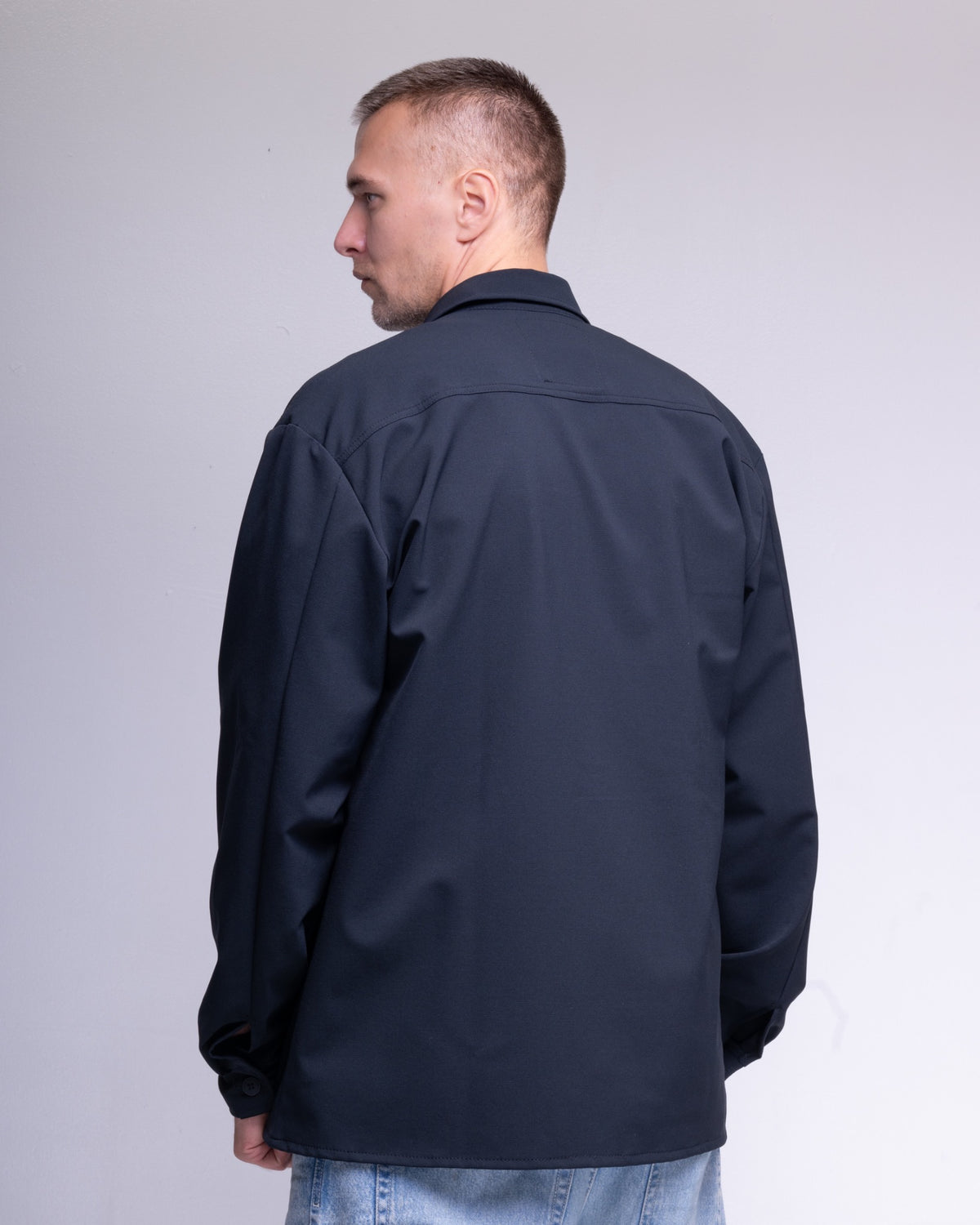 BeGrandfather Schoeller Naturetec navy overshirt – product photo 4